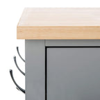 Desserte de cuisine 1 porte, 2 tiroirs, 2 étagères – 33,5 L x 16,9 P x 35 H – 33Lx17Px35H