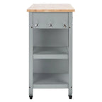 Desserte de cuisine 1 porte, 2 tiroirs, 2 étagères – 33,5 L x 16,9 P x 35 H – 33Lx17Px35H