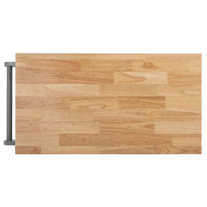 Desserte de cuisine 1 porte, 2 tiroirs, 2 étagères – 33,5 L x 16,9 P x 35 H – 33Lx17Px35H