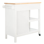 Desserte de cuisine 1 porte, 2 tiroirs, 2 étagères – 33,5 L x 16,9 P x 35 H – 33Lx17Px35H