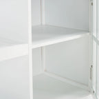 Desserte de cuisine 1 porte, 2 tiroirs, 2 étagères – 33,5 L x 16,9 P x 35 H – 33Lx17Px35H