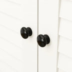 Armoire-penderie autoportante 59 po de large, grand format, blanche