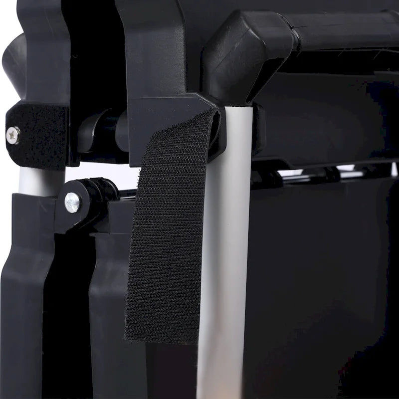 Chariot de service pliable à 3 niveaux, capacité de charge de 22,7 kg par étagère - 65x39x83 cm (LxlxH)