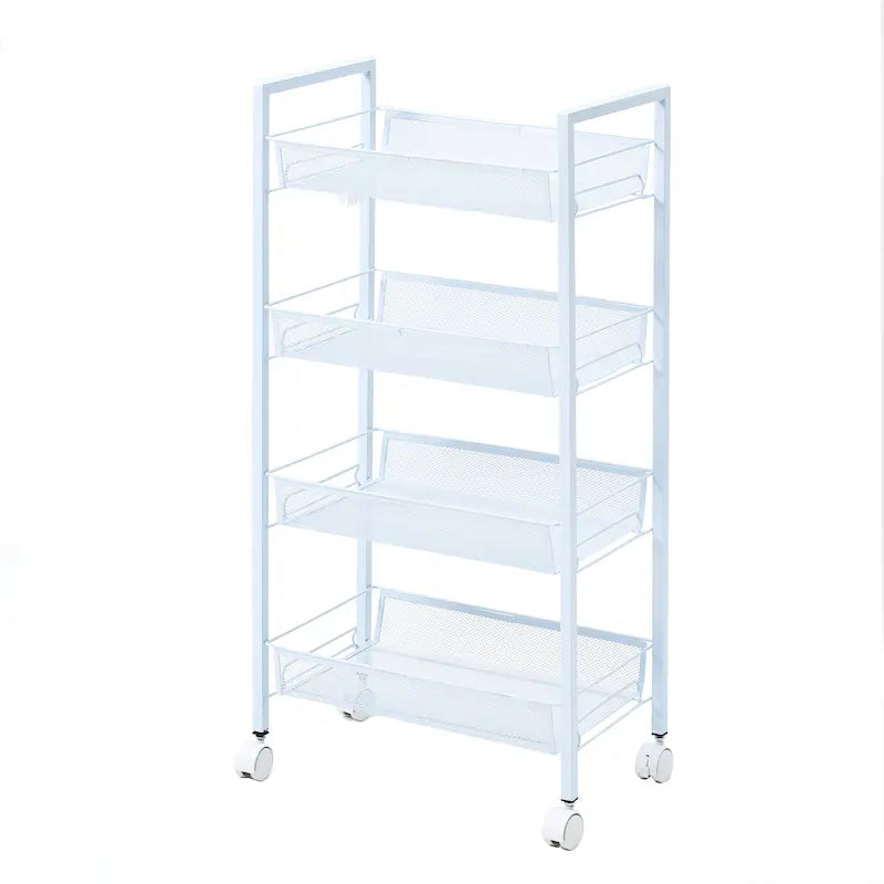 Chariot utilitaire de rangement et d'organisation à 4 niveaux