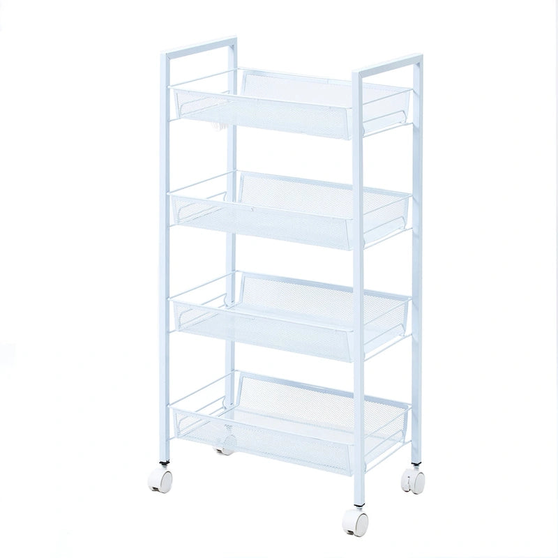 Chariot utilitaire de rangement et d'organisation à 4 niveaux