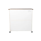 Desserte de cuisine en bois blanc de style ferme moderne