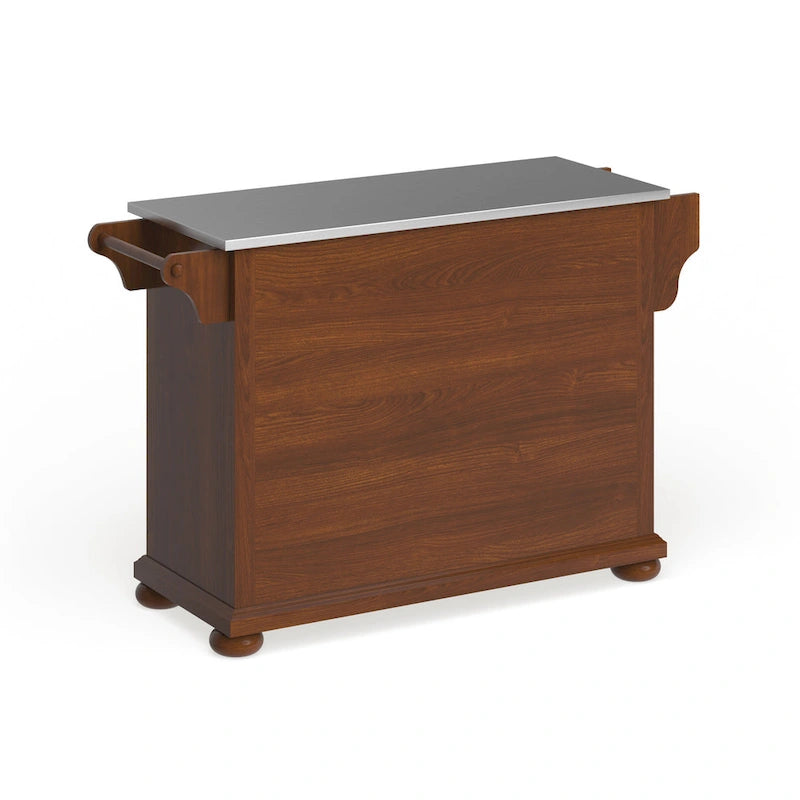 Dessus en acier inoxydable Îlot/Chariot de cuisine pleine grandeur - 45,7 P x 130,8 L x 86,4 H cm