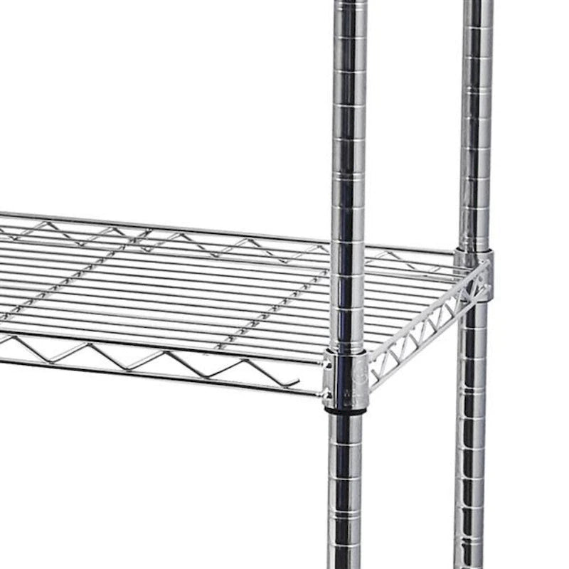 Étagère métallique à 5 niveaux avec roulettes - (59,06 x 17,72 x 70,87)