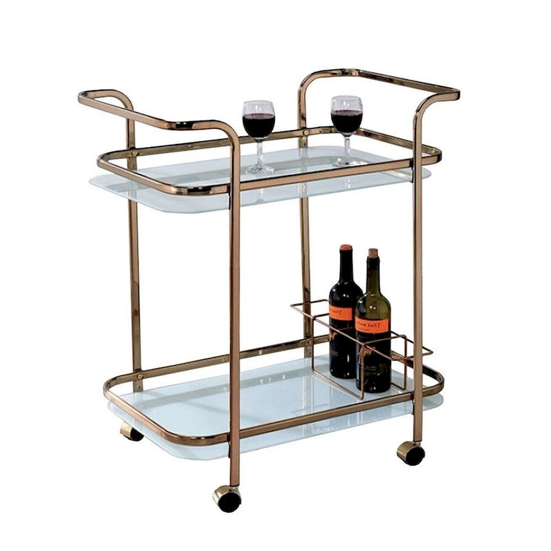 Desserte Contemporaine Fini Champagne - 32.5 H x 27 L x 16.5 P Pouces