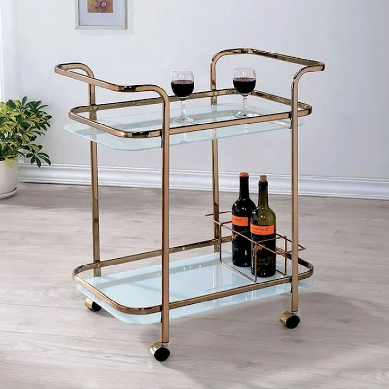 Desserte Contemporaine Fini Champagne - 32.5 H x 27 L x 16.5 P Pouces