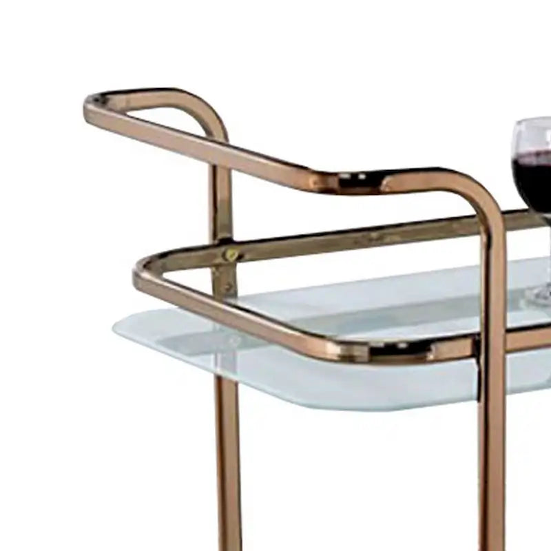 Desserte Contemporaine Fini Champagne - 32.5 H x 27 L x 16.5 P Pouces