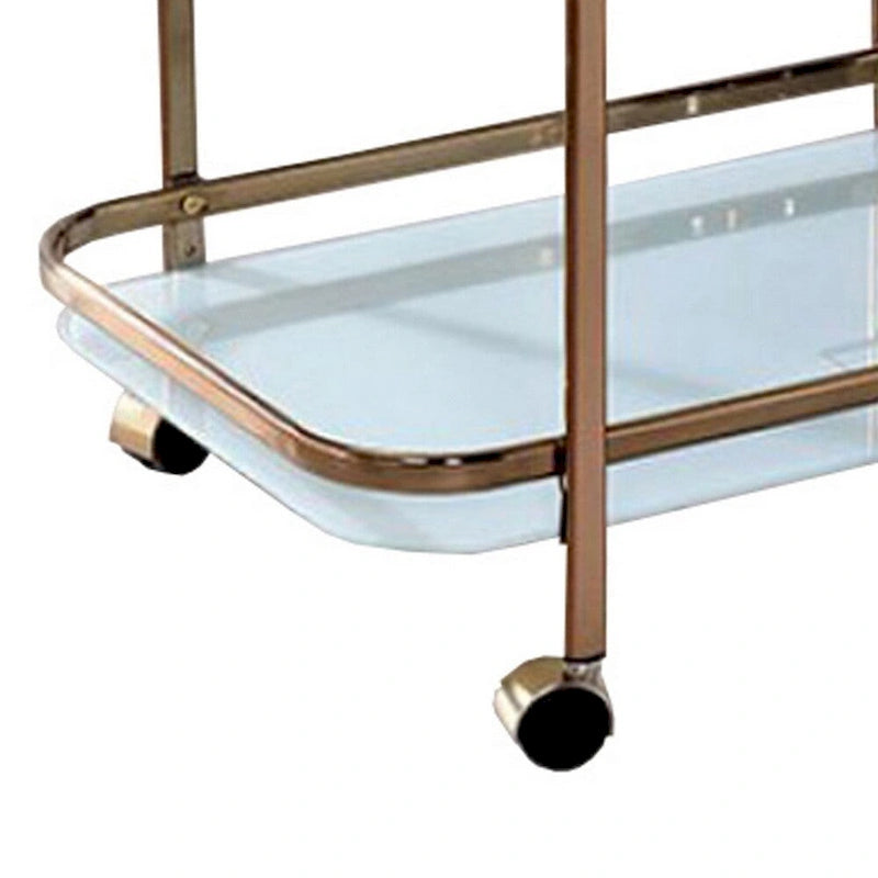 Desserte Contemporaine Fini Champagne - 32.5 H x 27 L x 16.5 P Pouces