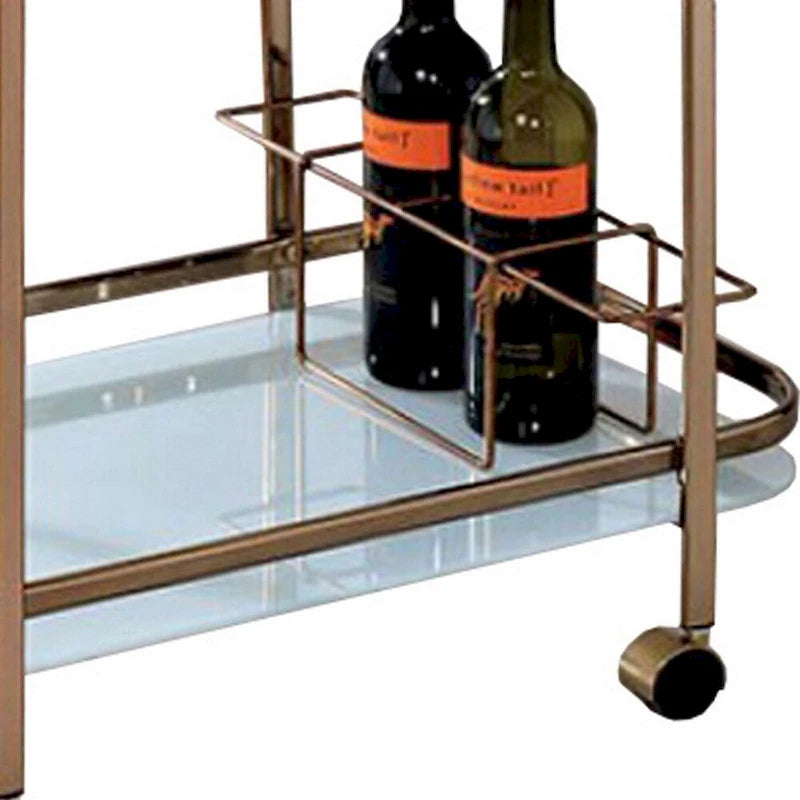Desserte Contemporaine Fini Champagne - 32.5 H x 27 L x 16.5 P Pouces