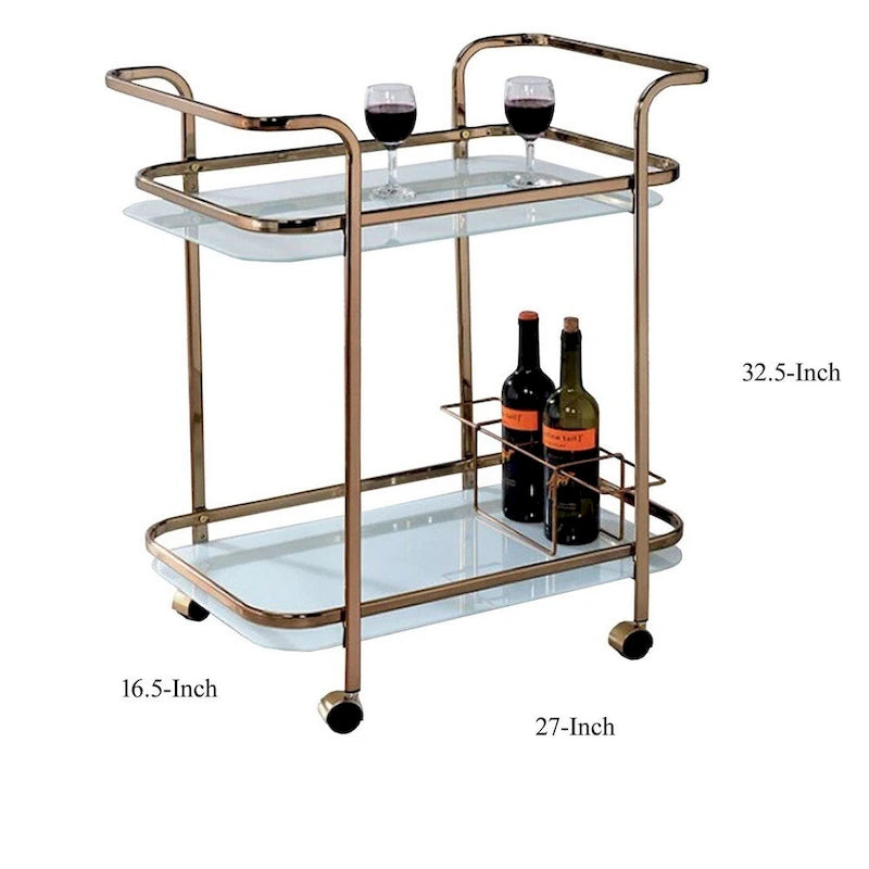 Desserte Contemporaine Fini Champagne - 32.5 H x 27 L x 16.5 P Pouces