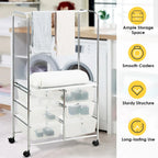 Chariot de rangement à roulettes 6 tiroirs avec barre de suspension Bureau École - 25 x 14,5 x 44