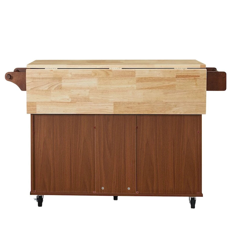 Îlot de cuisine mobile avec 3 tiroirs