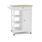 Desserte à roulettes pour îlot de cuisine avec étagères réglables et porte-serviettes - 25,98L x 15,55l x 34,06H