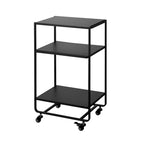 Chariot de service roulant, acier, roulettes – L 49 x l 38 x H 81,5 cm