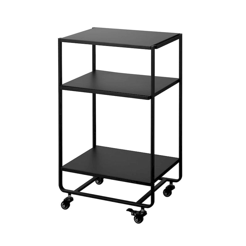 Chariot de service roulant, acier, roulettes – L 49 x l 38 x H 81,5 cm
