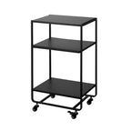 Chariot de service roulant, acier, roulettes – L 49 x l 38 x H 81,5 cm