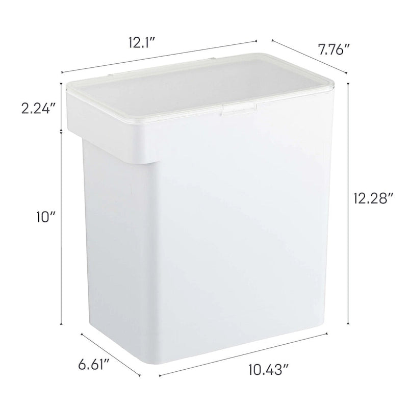 Boîte de rangement hermétique pour aliments pour animaux de compagnie - trois tailles, polypropylène, grande, 6,8 kg, 12,1 litres, 11,4 litres