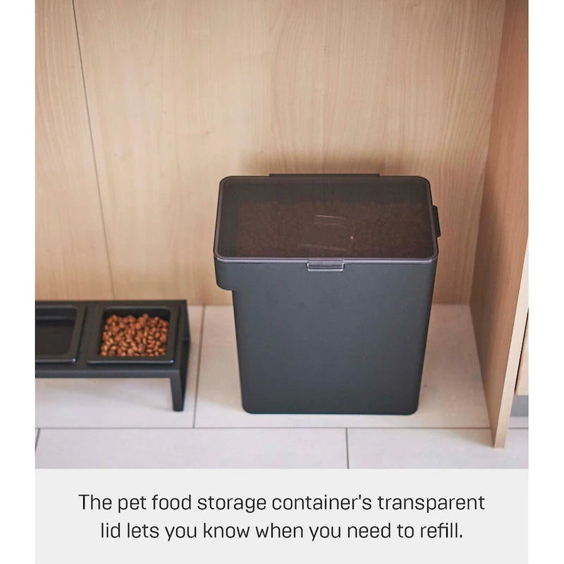 Boîte de rangement hermétique pour aliments pour animaux de compagnie - trois tailles, polypropylène, grande, 6,8 kg, 12,1 litres, 11,4 litres