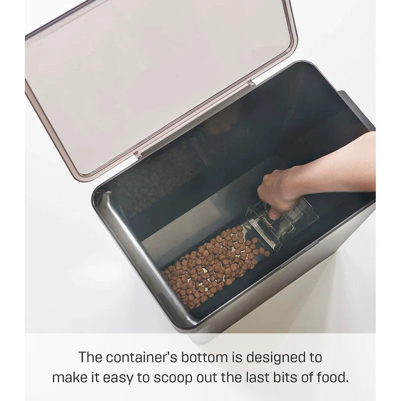 Boîte de rangement hermétique pour aliments pour animaux de compagnie - trois tailles, polypropylène, grande, 6,8 kg, 12,1 litres, 11,4 litres