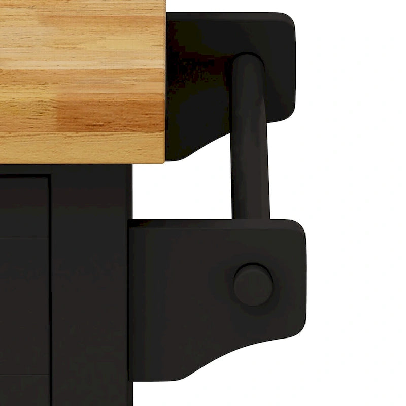 Dessertes de cuisine en MDF avec 4 portes et 2 tiroirs, porte-épices, porte-serviettes