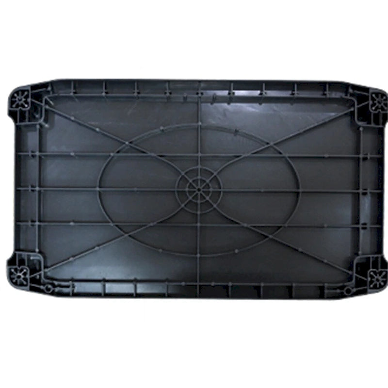 Chariot de cuisine mobile en plastique épaissi à 3 couches avec cadre métallique
