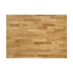 Table de comptoir de cuisine îlot marron et blanc avec support pour casseroles